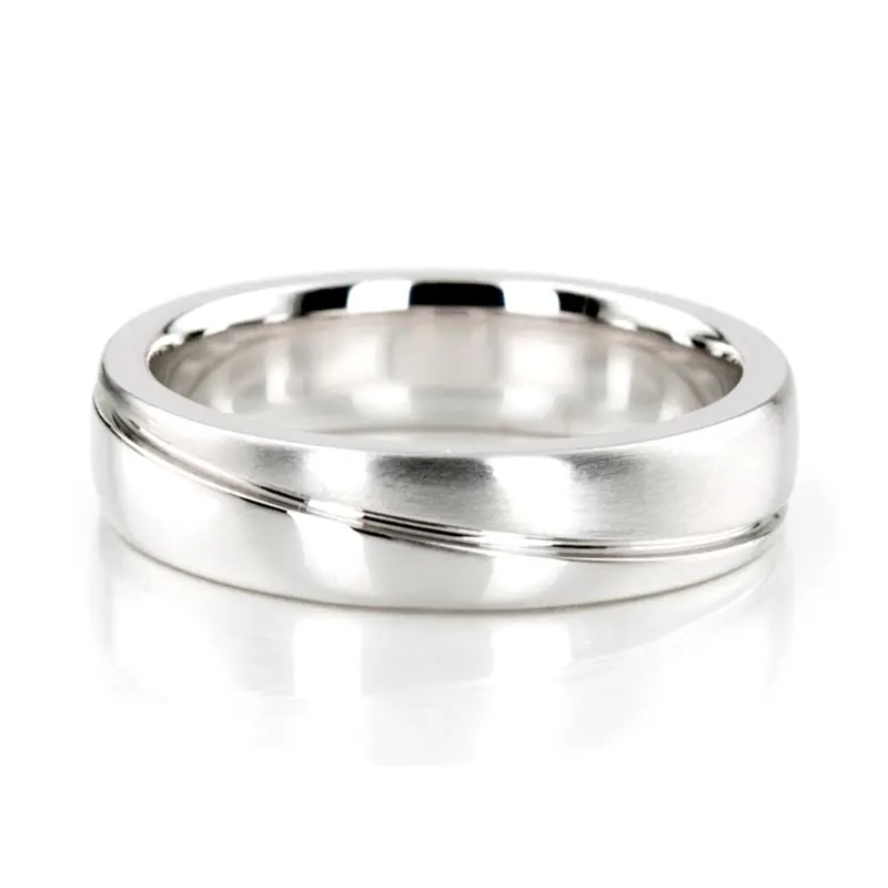 14K Stylish-Diagonal-Diamond-Wedding-Ring-Set - alternate view 3
