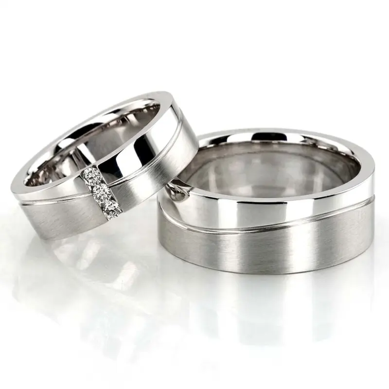 14K Wave-Design-Diamond-Wedding-Ring-Set - alternate view 2