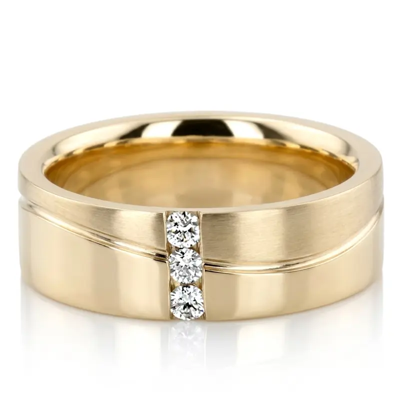14K Wave-Design-Diamond-Wedding-Ring-Set - alternate view 4