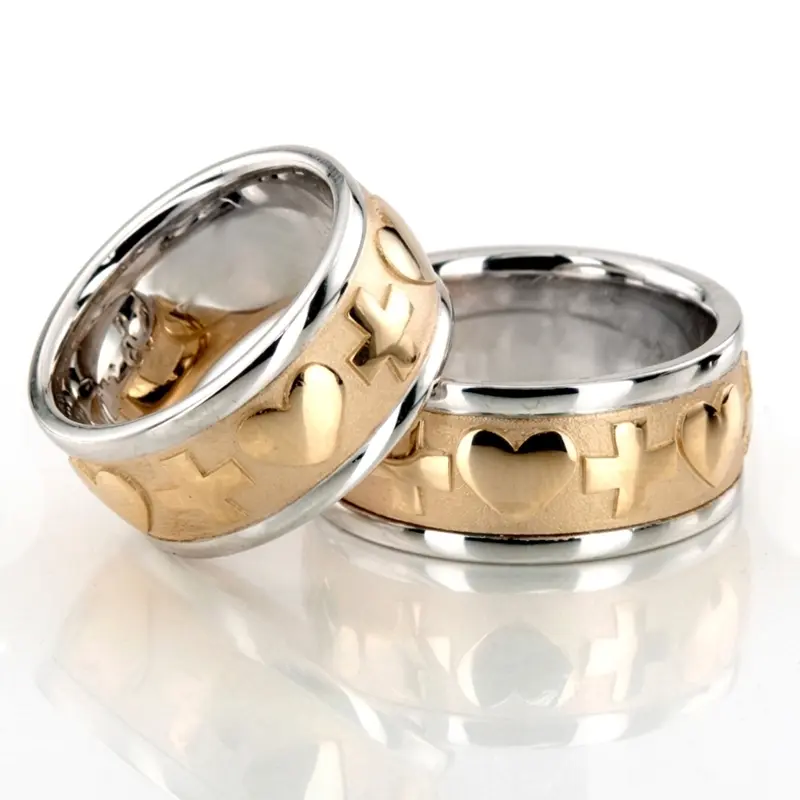 10K christian_wedding_ring_set - alternate view 2
