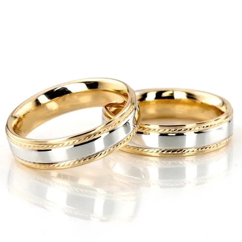 10K step_edge_wedding_band_set - main view