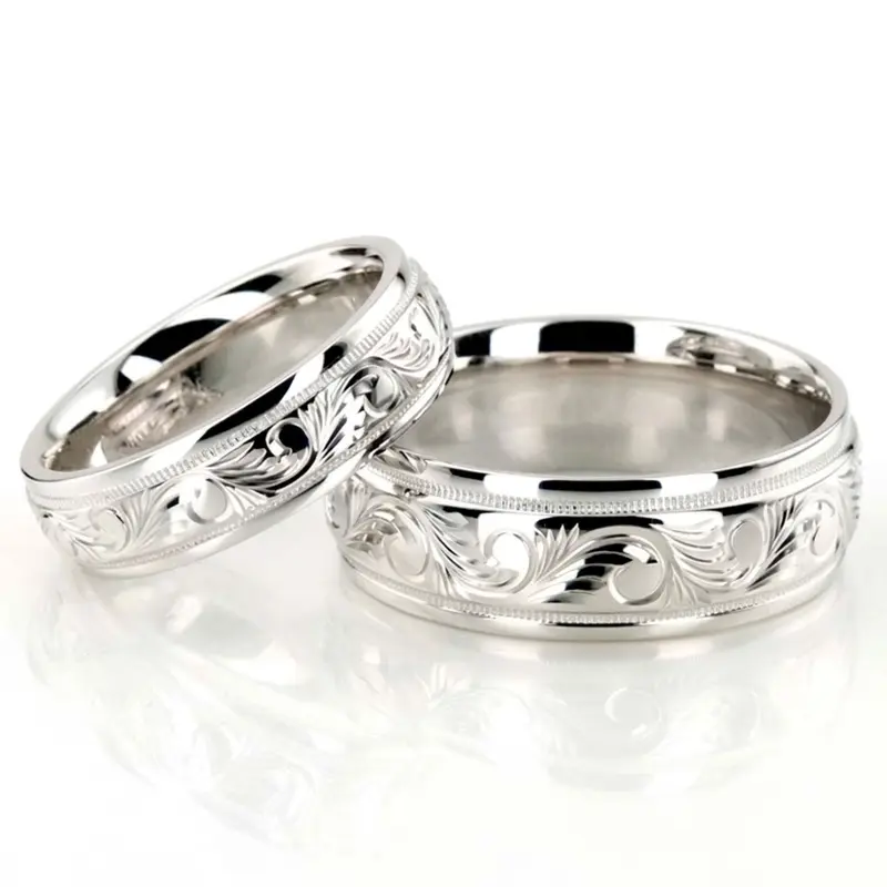 18K fancy_wedding_band_set - alternate view 3
