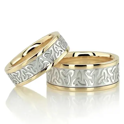 Celtic Knot Wedding Ring Set - view 2 of 4