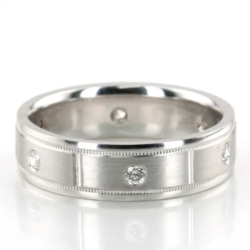 14K classic_diamond_wedding_ring_set - alternate view 3