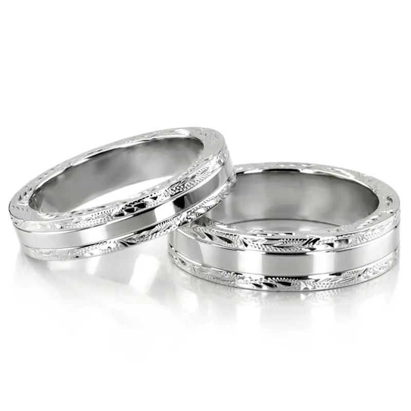 14K fancy_cut_designer_wedding_ring - alternate view 4