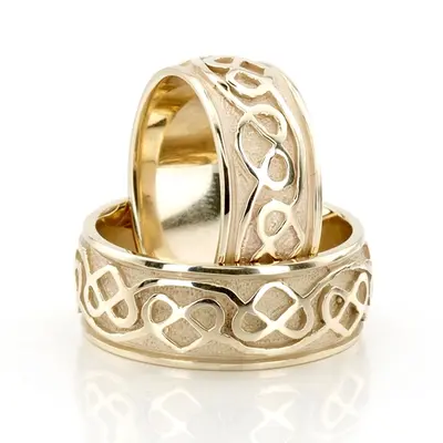 Celtic Heart Wedding Band Set - view 3 of 3