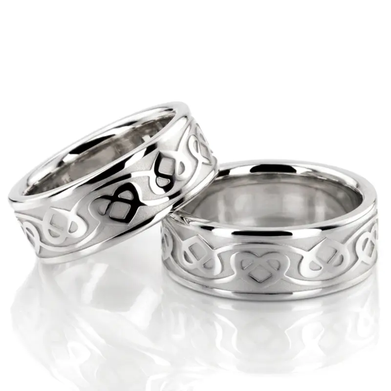 18K celtic_heart_wedding_band - alternate view 2