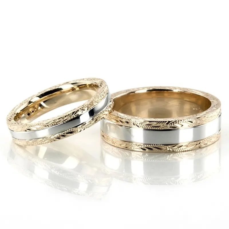 14K fancy_cut_designer_wedding_ring - main view