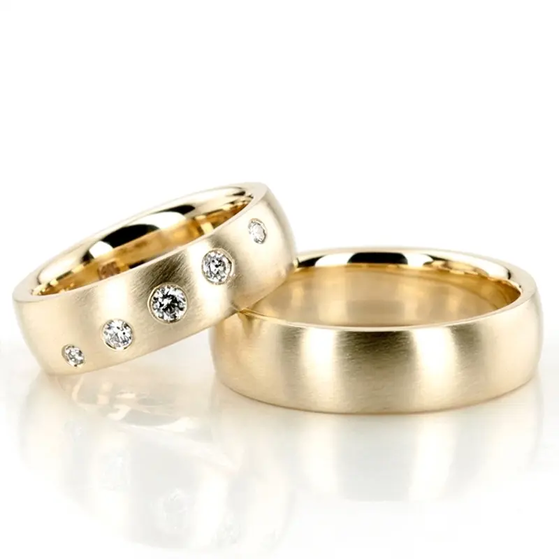10K dome-diamond-wedding-rings - alternate view 2