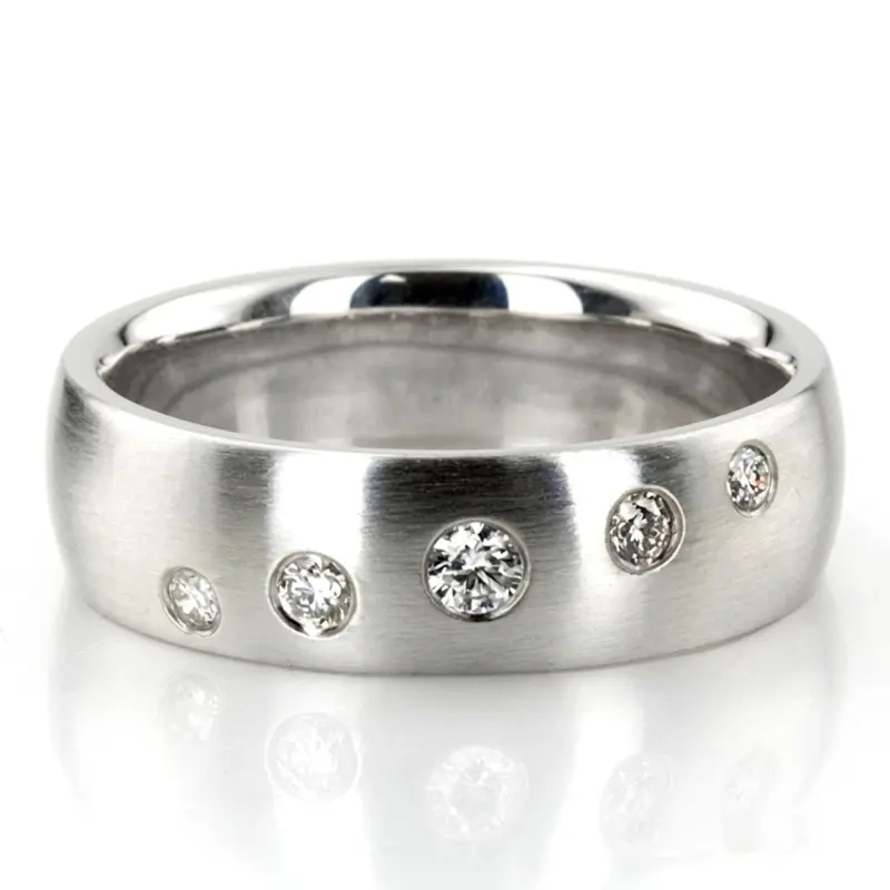 10K dome-diamond-wedding-rings - alternate view 3