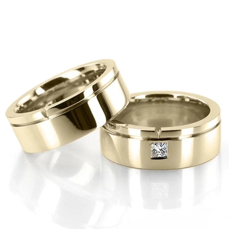 10K step-edge-diamond-wedding-bands - alternate view 2