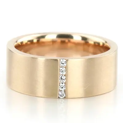 Channel Set Diamond Wedding Ring Set - view 4 of 4