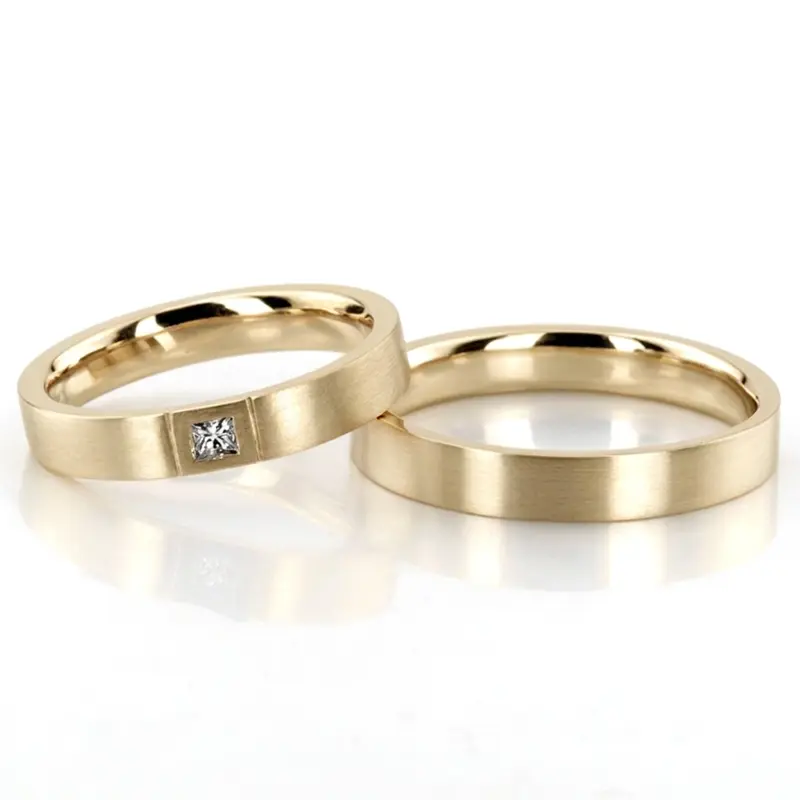 10K princess-diamond-wedding-rings - alternate view 2