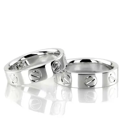 Cartier Inspired Design Wedding Ring Sets - view 1 of 2