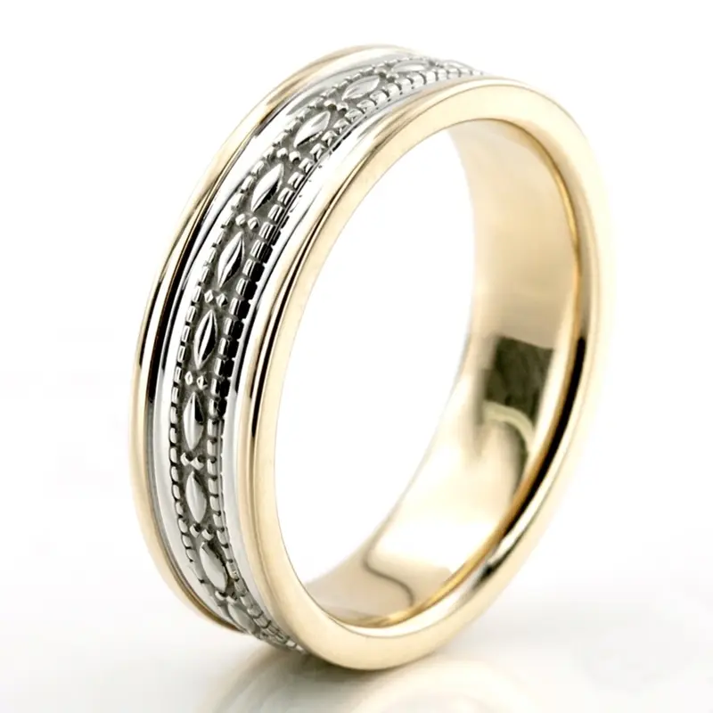 10K antique_handmade_wedding_ring - alternate view 4