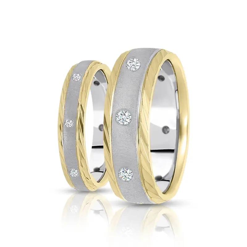 10K his-and-her-diamond-classic-round-cut-wedding-band - alternate view 3