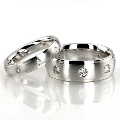 Classic Diamond Wedding Band Set - view 1 of 4
