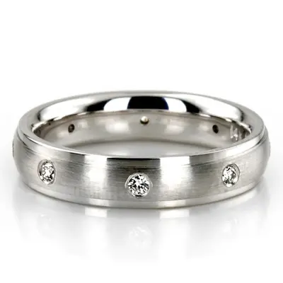 Classic Diamond Wedding Band Set - view 2 of 4