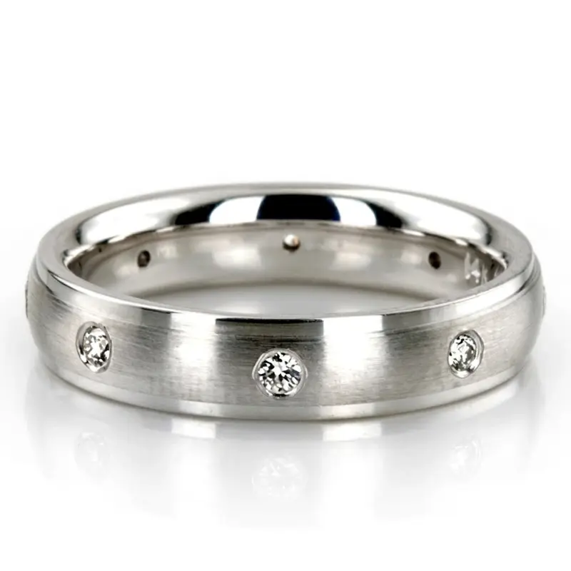 10K his-and-her-diamond-classic-round-cut-wedding-band - alternate view 3