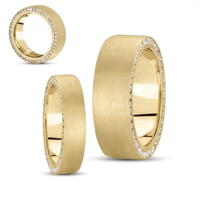 Diamond Classic Round Cut Wedding Band 3 - view 2 of 2