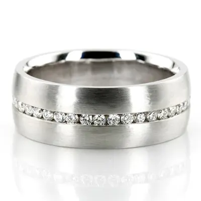 Diamond Classic Round Cut Wedding Band 1 - view 3 of 3