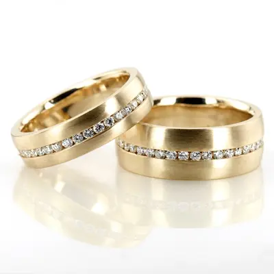 Diamond Classic Round Cut Wedding Band 1 - view 2 of 3