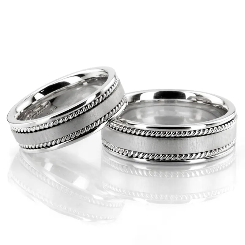 10K hand-made-hand-woven-wedding-band - alternate view 3