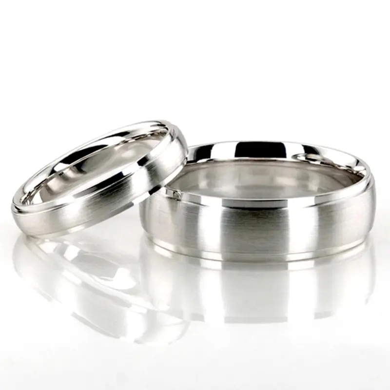 14K his-and-her-basic-carved-wedding-ring - alternate view 2