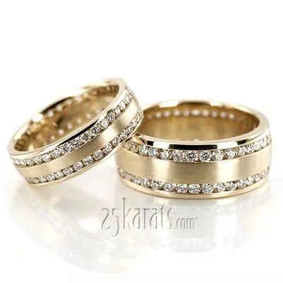 Diamond Classic Round Cut Wedding Band 2 - view 3 of 3
