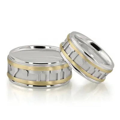 Exclusive Jewish Wedding Band Set - view 2 of 6