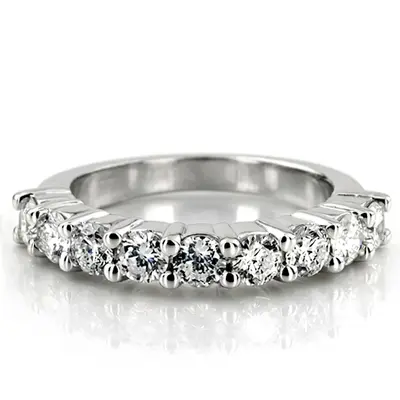 9-Stone Round Cut Diamond Wedding Band (1 1/3 ct. tw.) - view 1 of 4