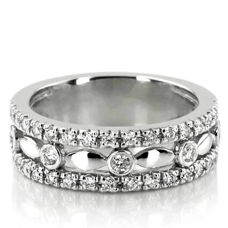 14K white gold 0.63 CT Diamond Fancy Ring - alternate view 2