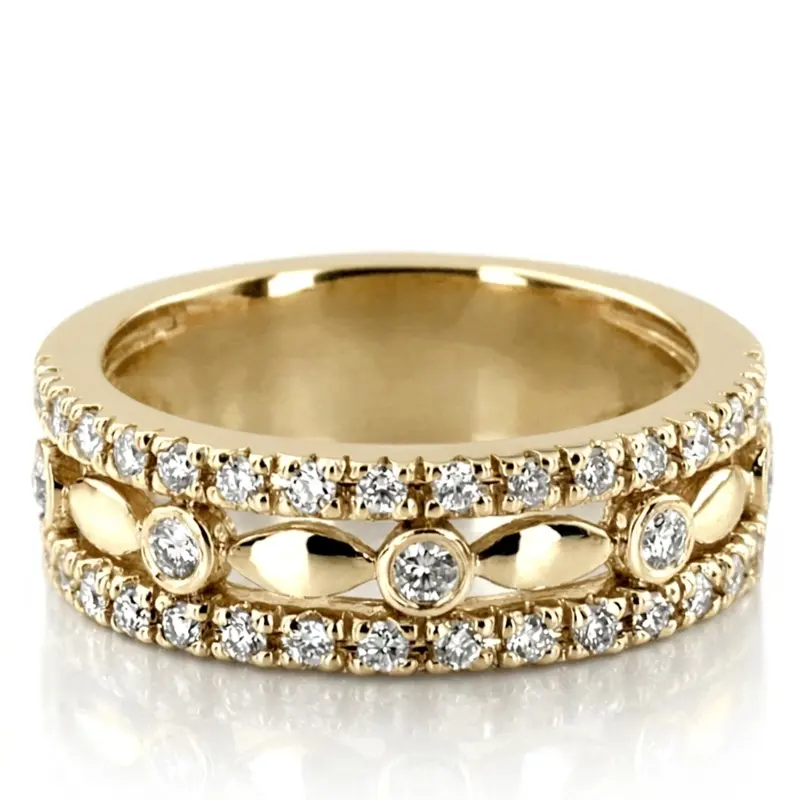14K white gold 0.63 CT Diamond Fancy Ring - main view