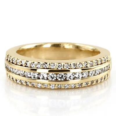 Triple Row Channel Set Diamond Band (5/8 ct. tw.)
