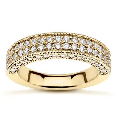 Fancy Double Row Diamond Wedding Ring (1.05 ct. tw.)