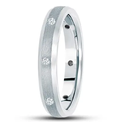 Traditional Diamond 4mm Wedding Band - view 2 of 2