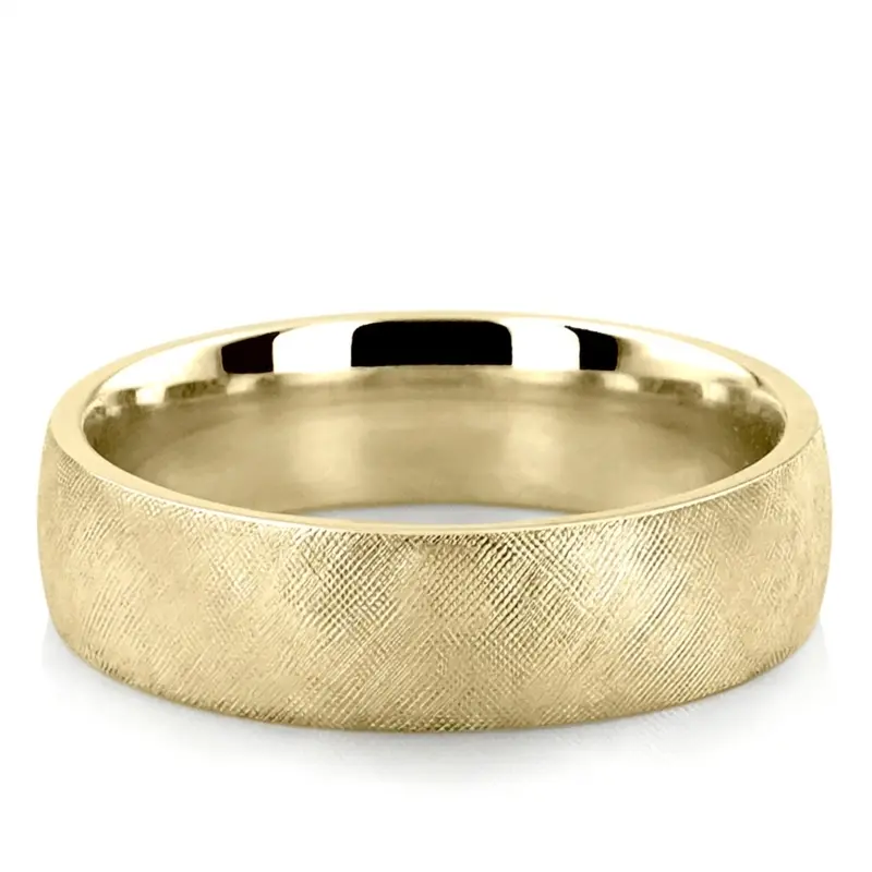 10K yellow gold 6mm. same as picture Florentine-Plain-Wedding-Band - alternate view 2