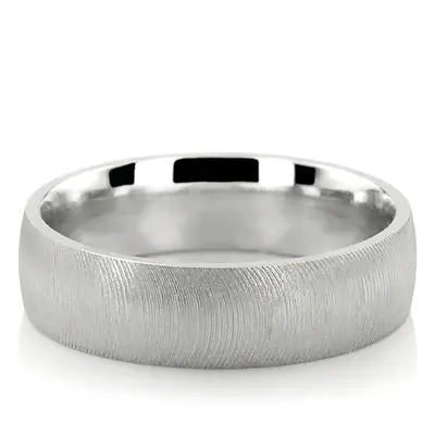 Curved Carbide Plain Wedding Band - view 1 of 2