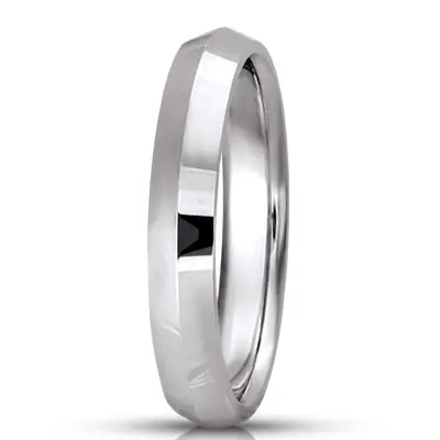Knife Edge Wedding Band - view 7 of 14