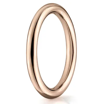 Benchmark 2.5mm High Polished Round Carved Band - view 1 of 6