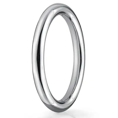 Benchmark 2.5mm High Polished Round Carved Band - view 2 of 6