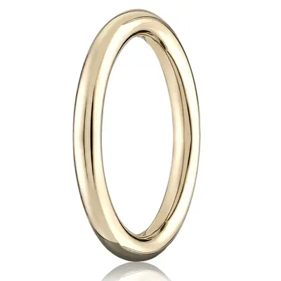 Benchmark 2.5mm High Polished Round Carved Band - view 3 of 6