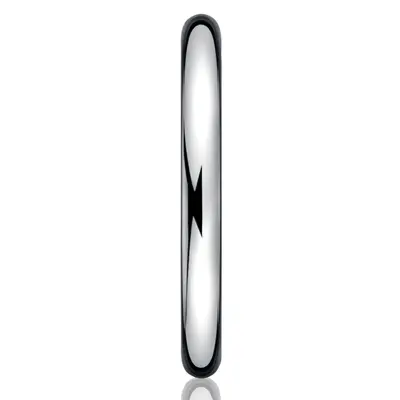 Benchmark 2.5mm High Polished Round Carved Band - view 4 of 6