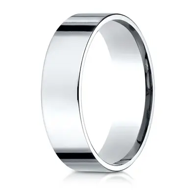 Benchmark Plain Flat Comfort Fit Wedding Band - view 4 of 6