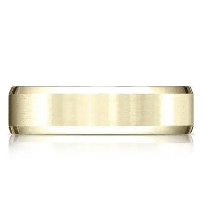 Light Comfort Satin-Finished with High Polished Beveled Edge Carved Design Band - view 5 of 6