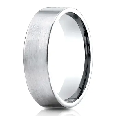 Light Comfort Satin-Finished Carved Design Band - view 1 of 6