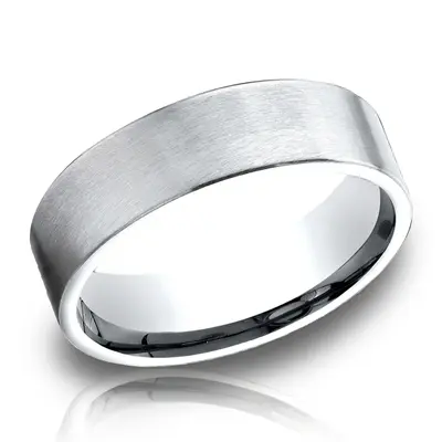 Light Comfort Satin-Finished Carved Design Band - view 3 of 6