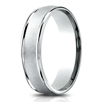Light Comfort Wired-Finished High Polished Round Edge Carved Design Band - view 1 of 6