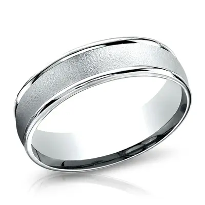 Light Comfort Wired-Finished High Polished Round Edge Carved Design Band - view 5 of 6