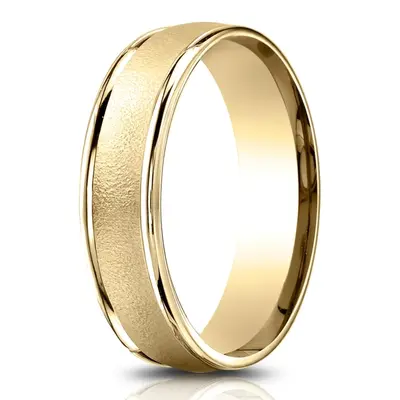 Light Comfort Wired-Finished High Polished Round Edge Carved Design Band - view 2 of 6